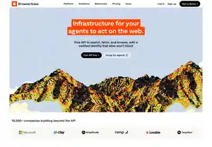 Browserbase homepage captured by Sloppertizer